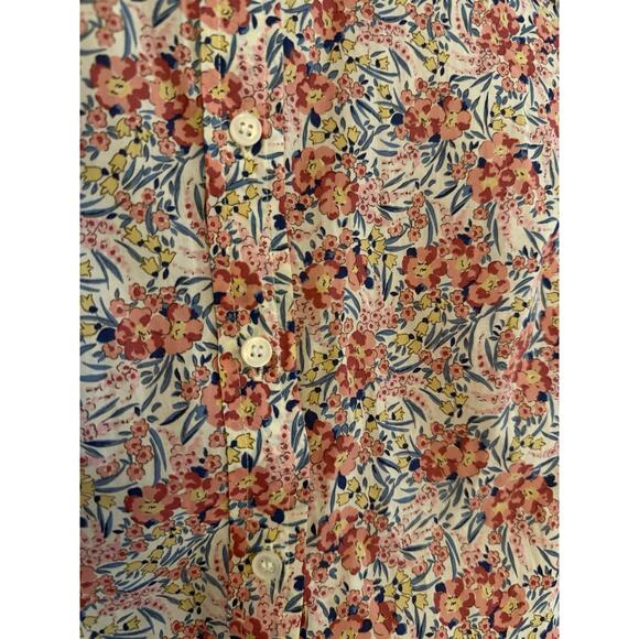 J.CREW X Liberty London Pink Swirling Petals Floral Popover Shirt Size 2 H4651 - Picture 5 of 13